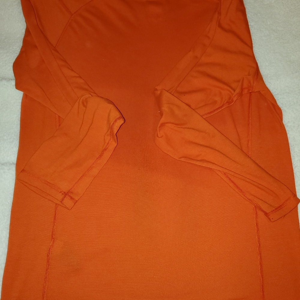 Men's The North Face, Orange FlashDry size large,  long sleeve shirt - Picture 5 of 5